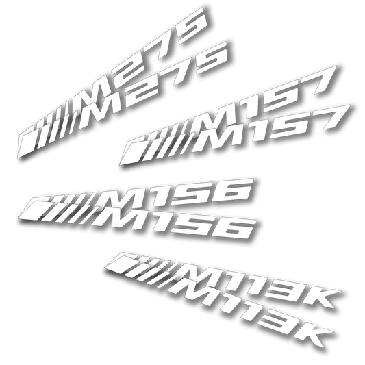 Engine Code AMG Vinyl Sticker (2-Pack)