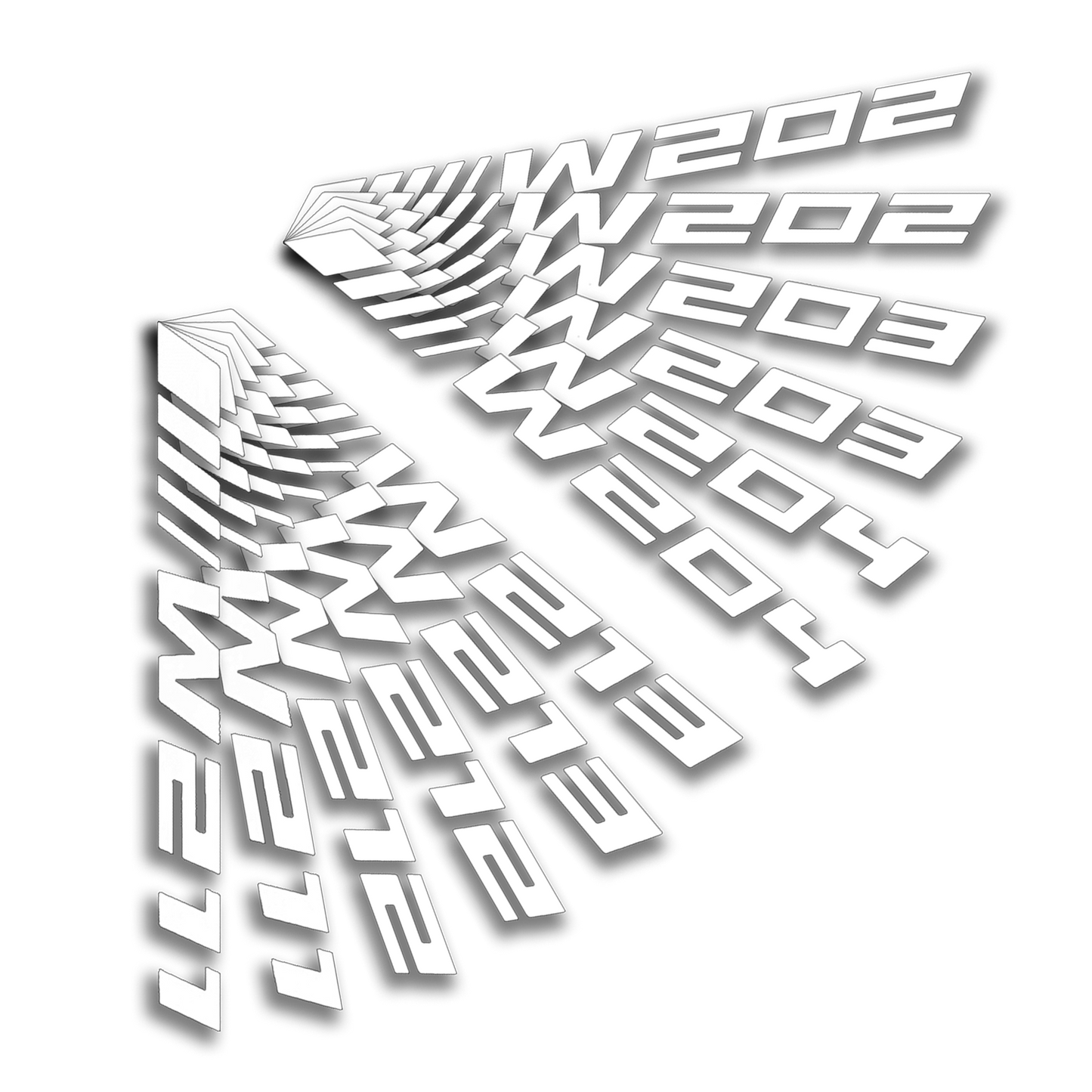 W-Chassis AMG Vinyl Sticker (2-Pack)