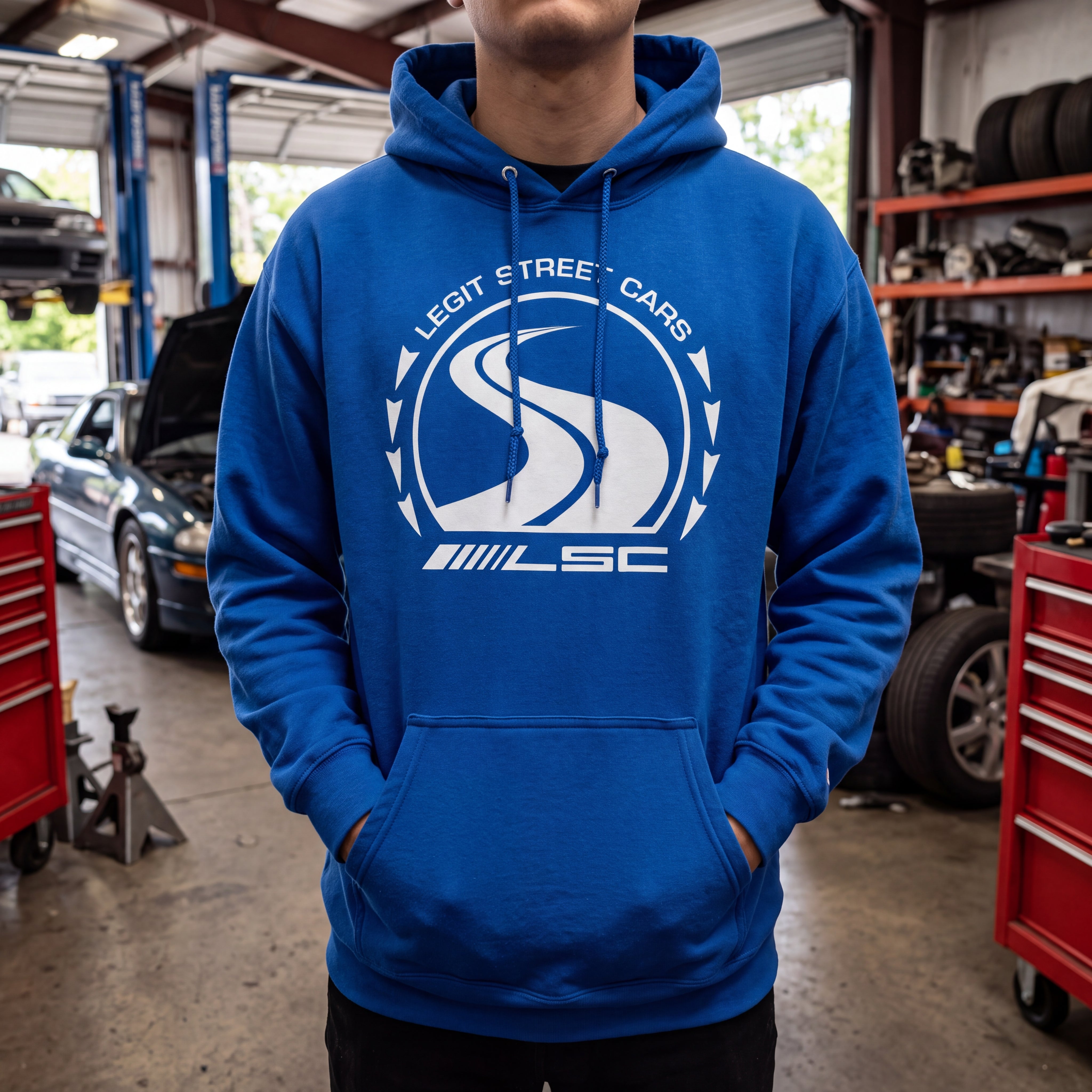 LSC Classic White Logo Champion Hoodie