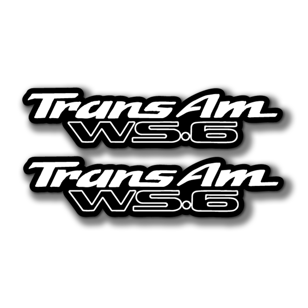 Trans Am WS.6 Vinyl Sticker (2-Pack)