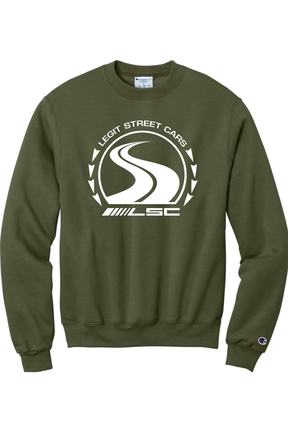 Classic White Logo LSC Crewneck