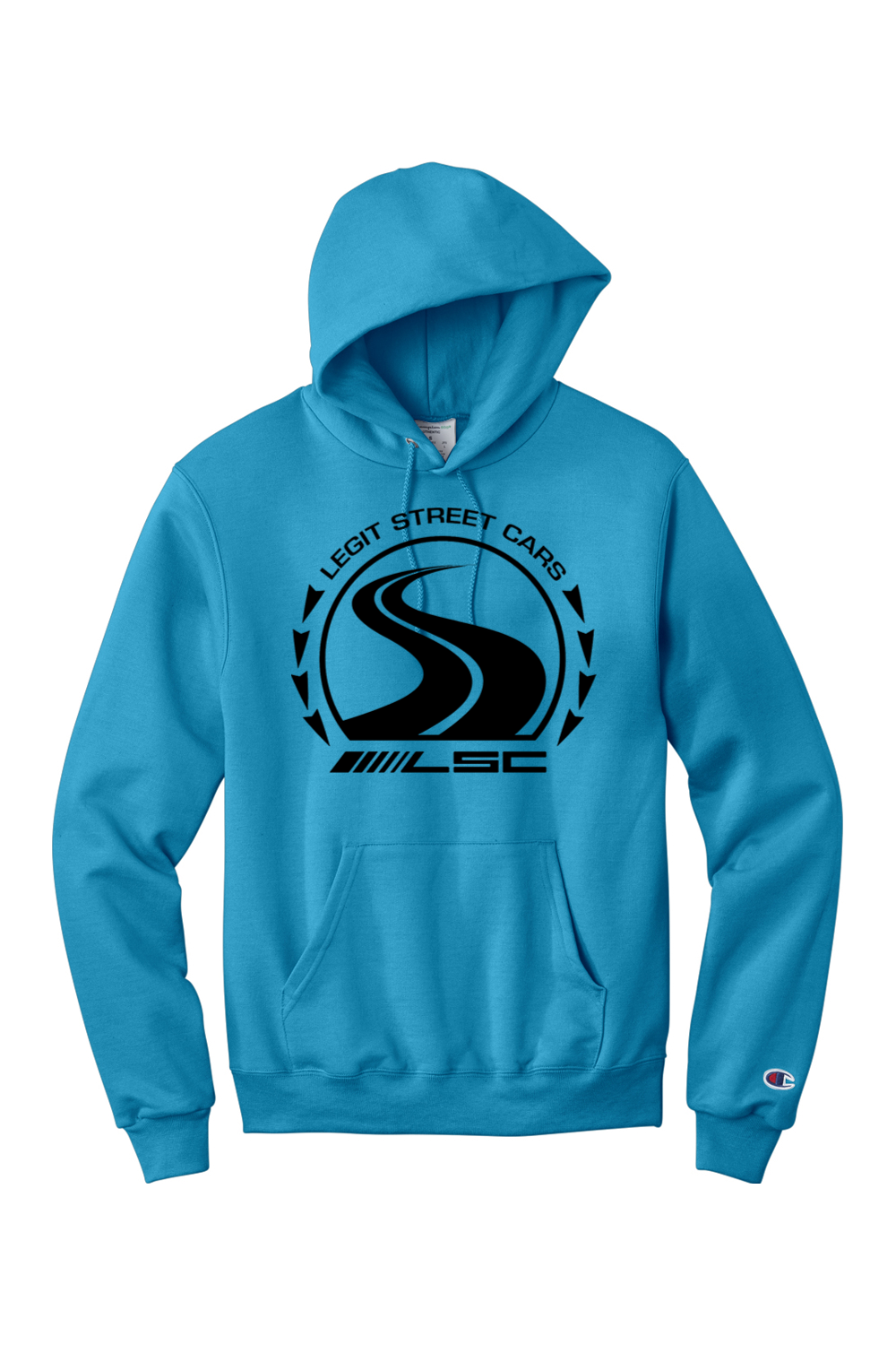 LSC Classic Black Logo Champion Hoodie