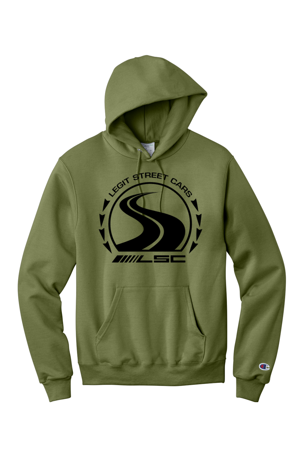 LSC Classic Black Logo Champion Hoodie